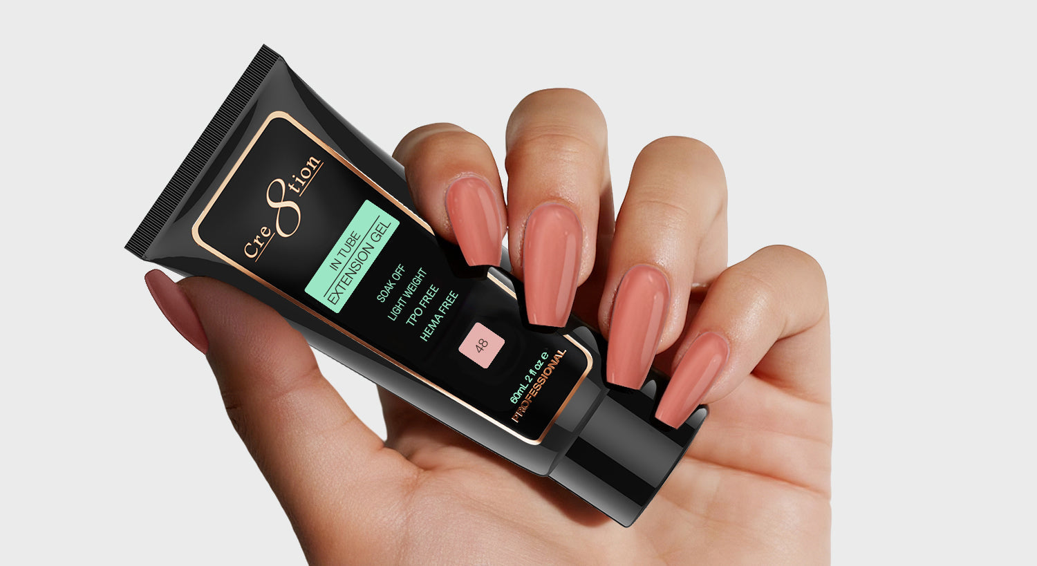 Cre8tion Poly Gel-Extension Gel In Tube 2oz - 48