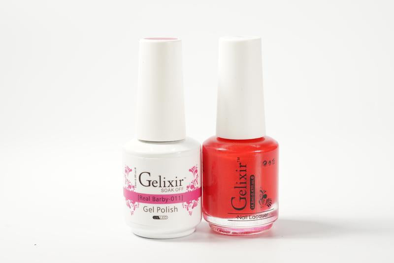 Gelixir Nail Polish Gel & Matching Lacquer Real Barby 1 PK #011