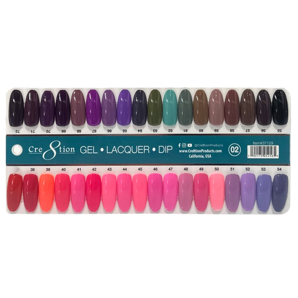 Cre8tion Color Chart - Matching 3 in 1 - 324 colors - Pick 1