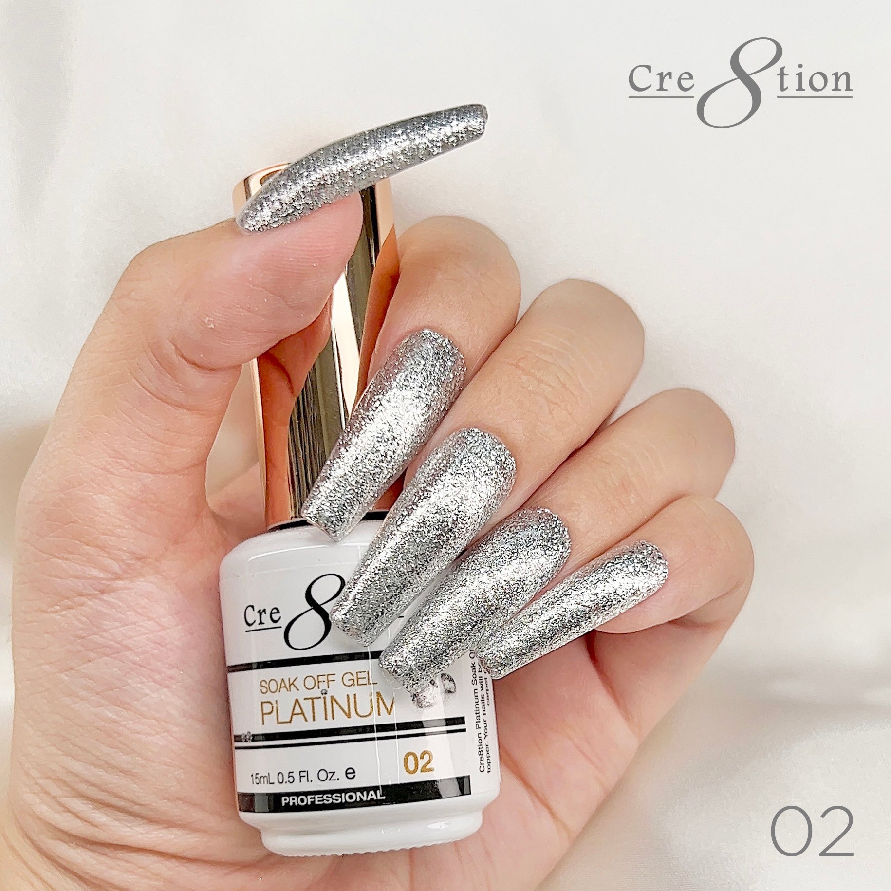Cre8tion Platinum Gel P02 0.5oz