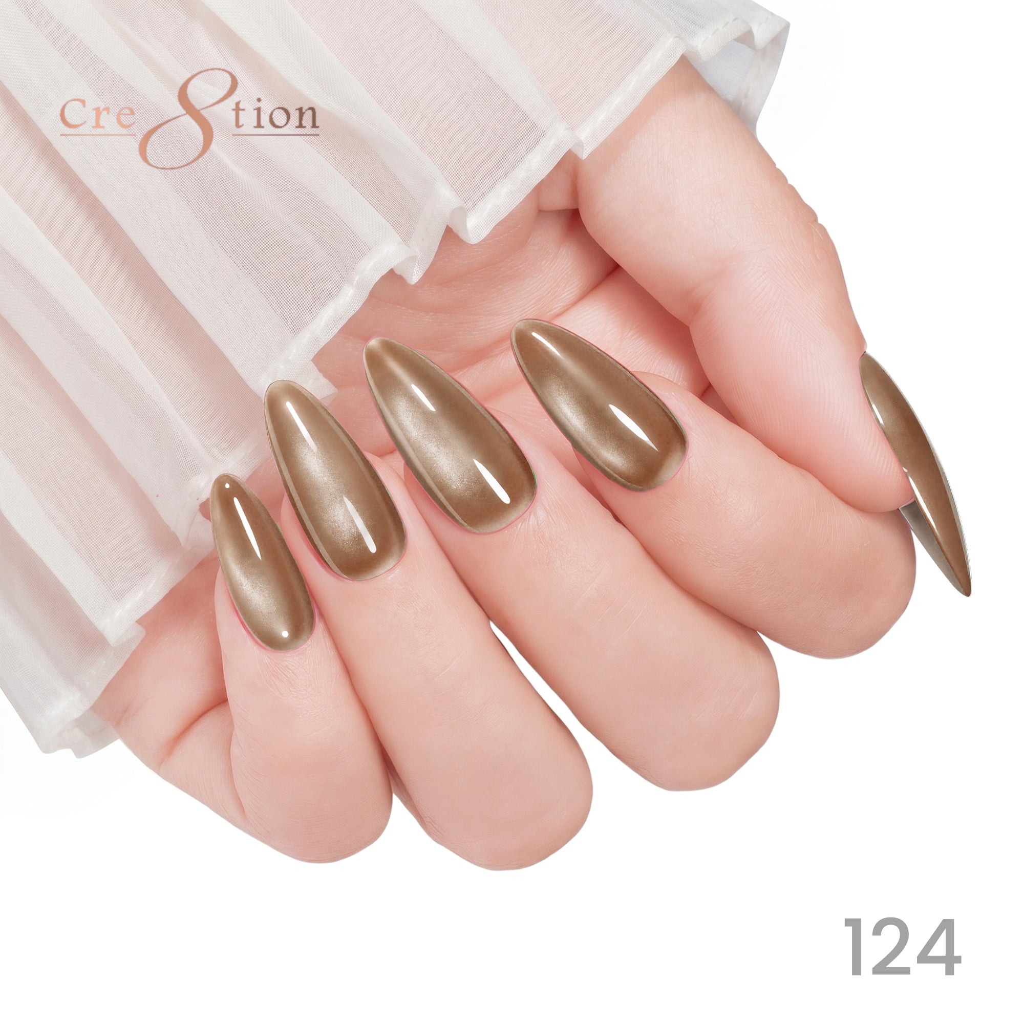 Cre8tion Cat Eye Soak Off Gel 0.5oz 124