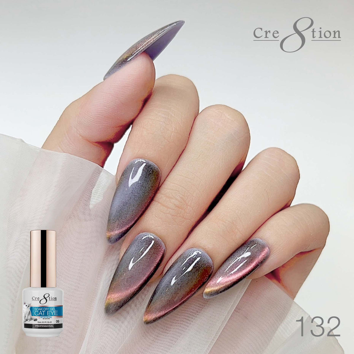 Cre8tion Cat Eye Gel 0.5oz - Mystical Collection - 132