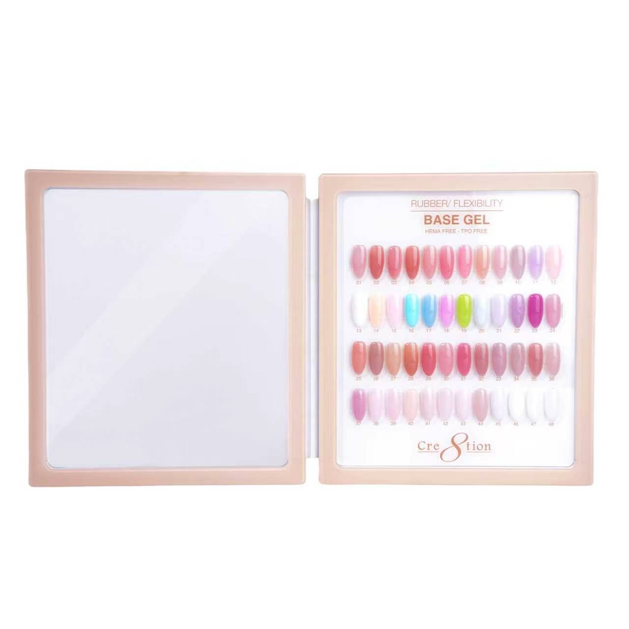 Cre8tion Rubber Base/Biab Gel 0.5oz Kit - 48 Colors