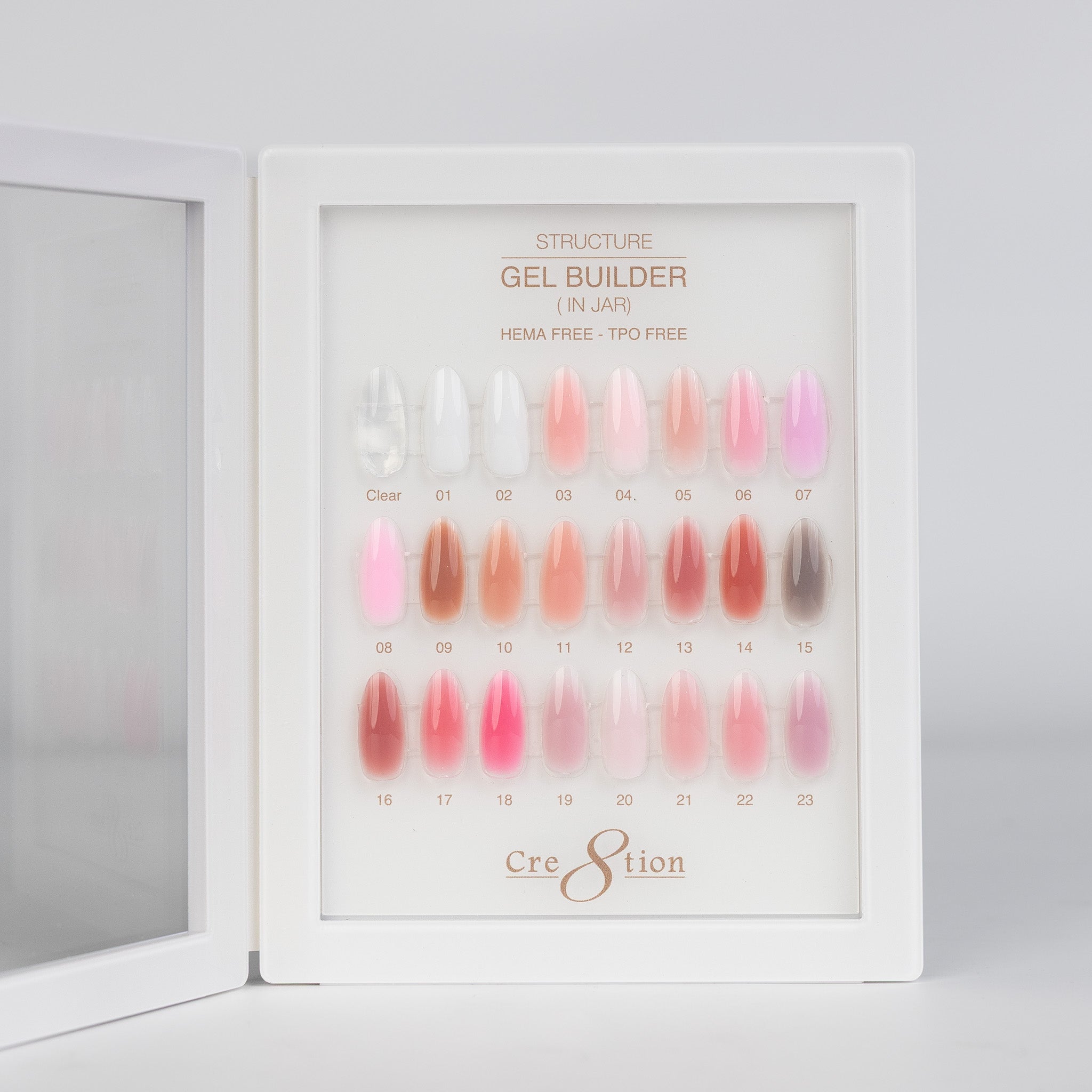 Cre8tion Acrylic Booklet - Builder Gel in Jar 24 Colors