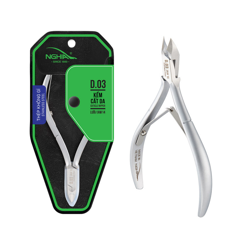 NGHIA EXPORT Professional Cuticle Nipper - CL-205 (Stainless Steel)