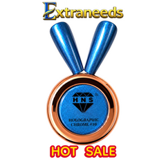 HNS DIAMOND HOLOGRAPHIC CHROME  POWDER 12 COLORS COLECCTION free 2 base chorme HNS