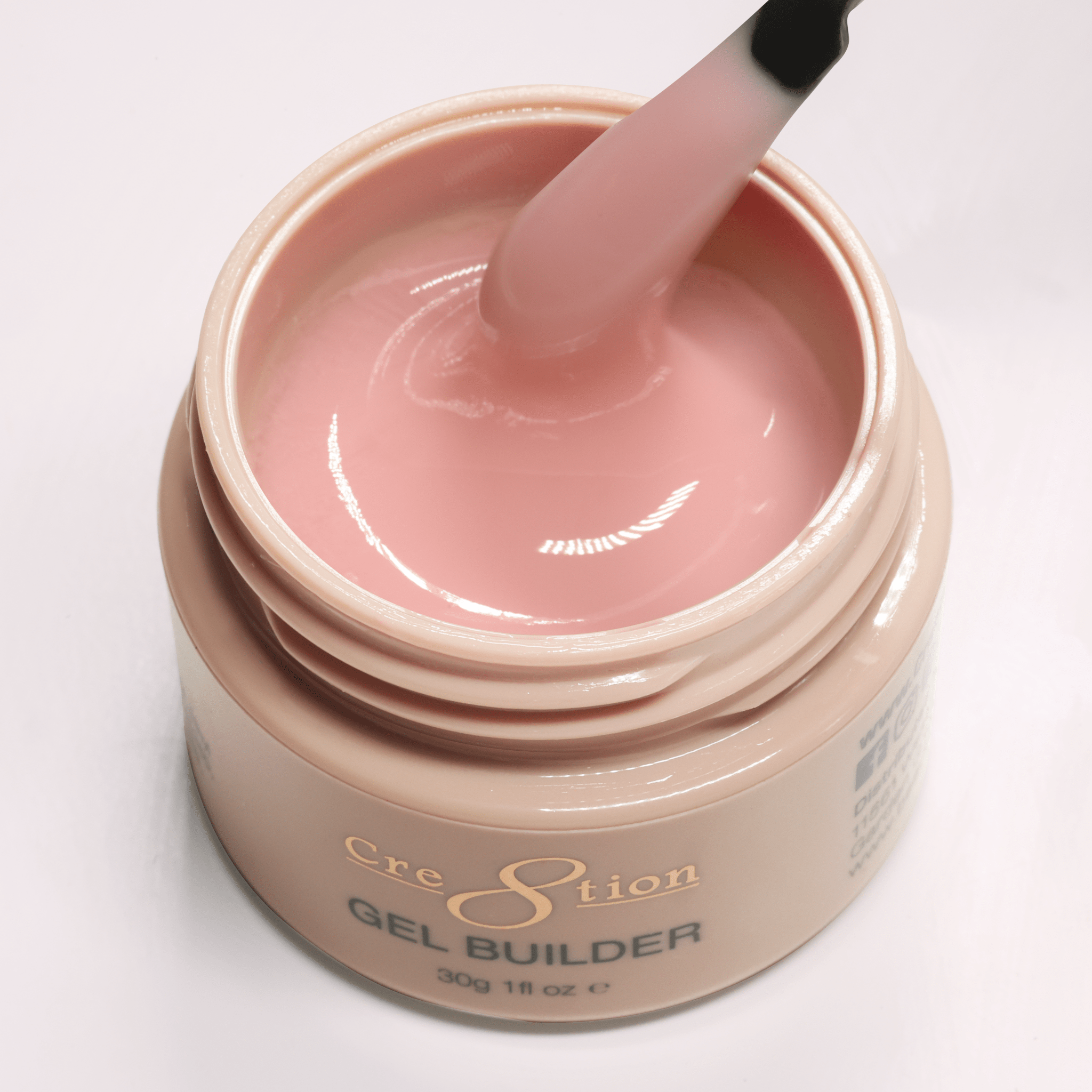Cre8tion Overlay/Builder Gel in Jar 1oz - Hema Free/TPO Free - Low Heat - 03 Soft Afternoon