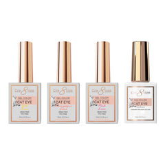Cre8tion Line Cat Eye Bundle 4pcs (Pink, Gold, Champagne & Silver)